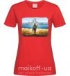 Женская футболка Марка України Красный фото
