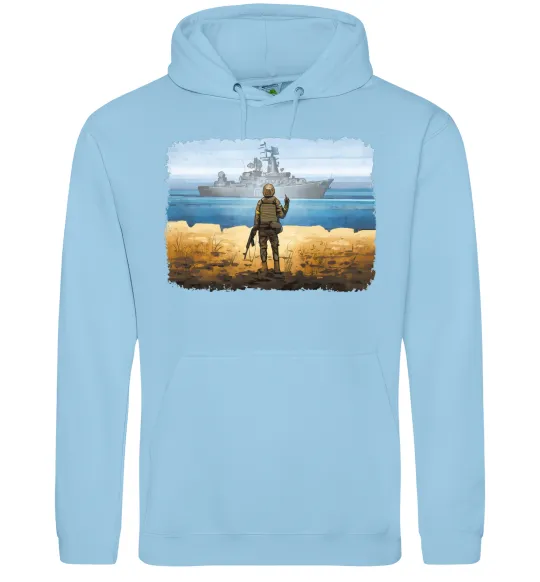 Женская толстовка (худи) Марка України Голубой фото