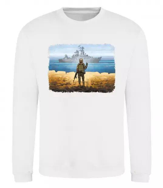 Світшот Марка України Білий фото