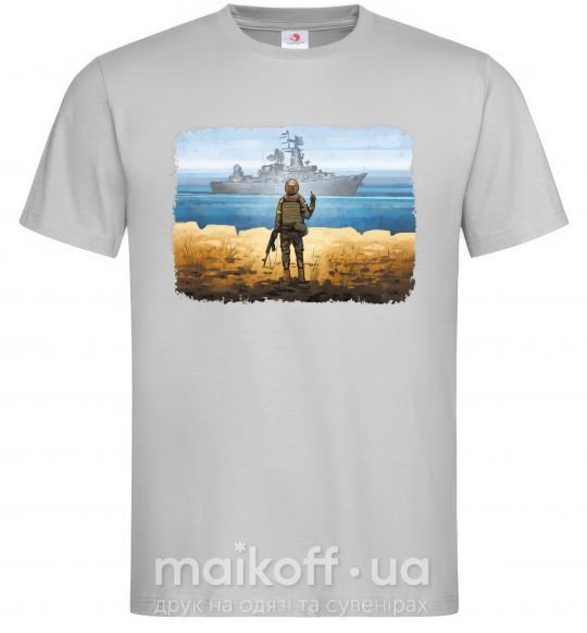 Чоловіча футболка Марка України Сірий фото