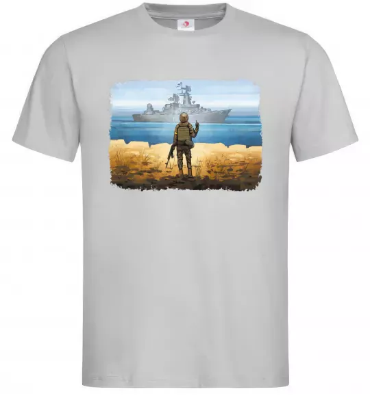 Мужская футболка Марка України Серый фото