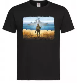 Мужская футболка Марка України Черный фото