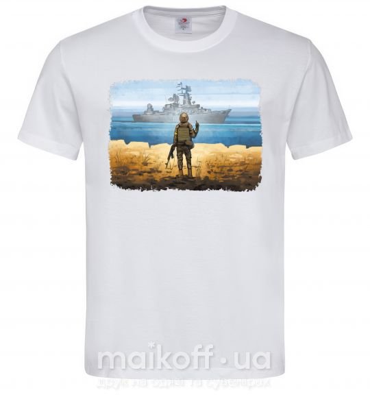 Чоловіча футболка Марка України Білий фото