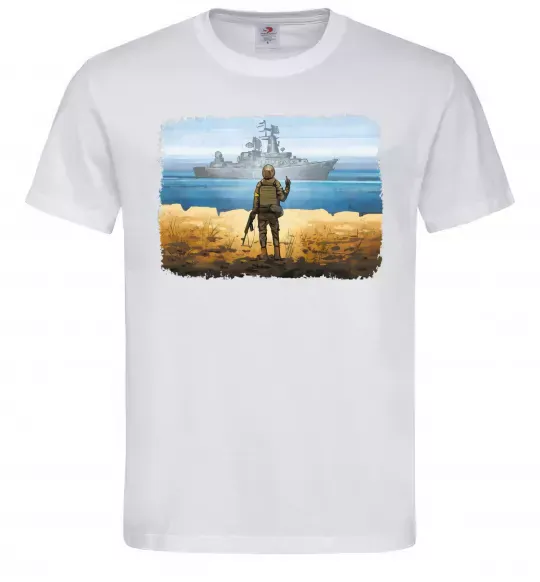 Мужская футболка Марка України Белый фото