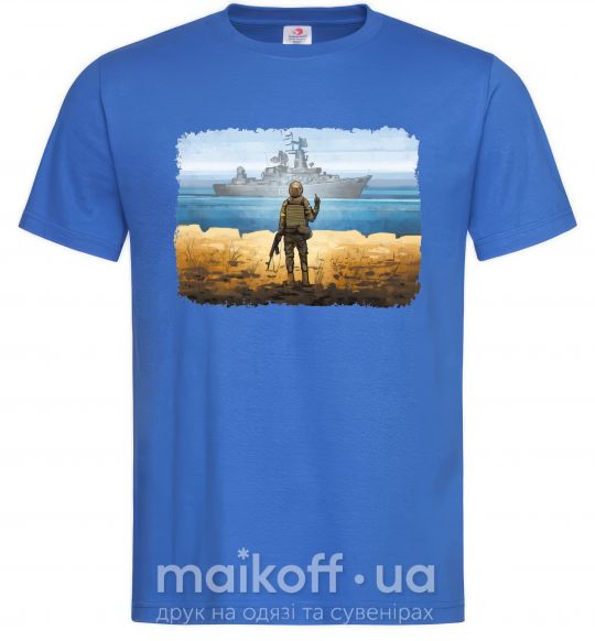 Чоловіча футболка Марка України Яскраво-синій фото