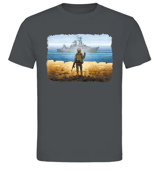 Мужская футболка Марка України Графит фото