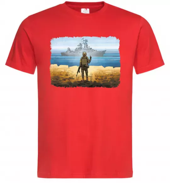 Мужская футболка Марка України Красный фото