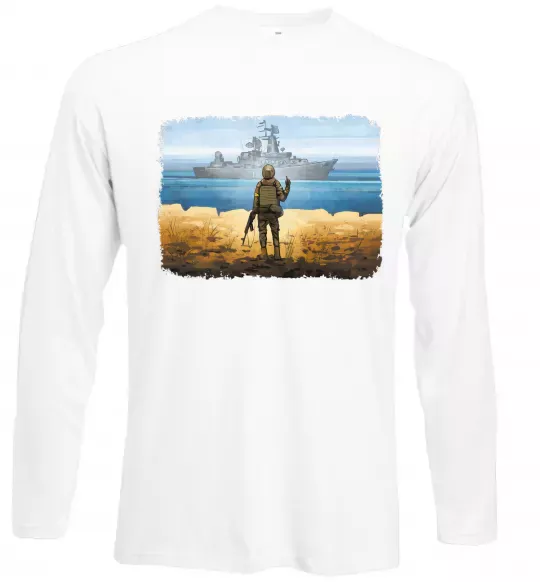 Лонгслів Марка України Білий фото