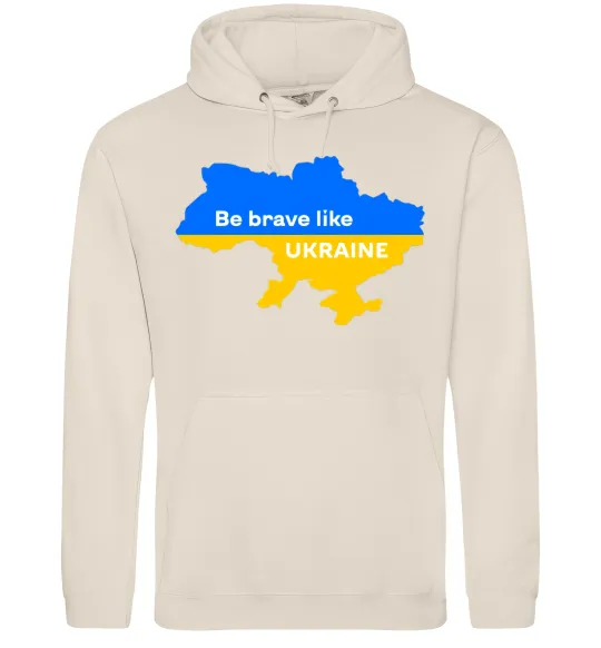 Мужская толстовка (худи) Be brave like Ukraine мапа України Таш фото