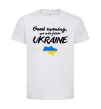 Детская футболка Good evening we are frome ukraine мапа України Белый фото