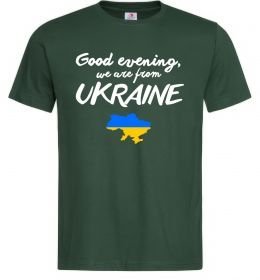 Мужская футболка Good evening we are frome ukraine мапа України Мужская футболка Good evening we are frome ukraine мапа України