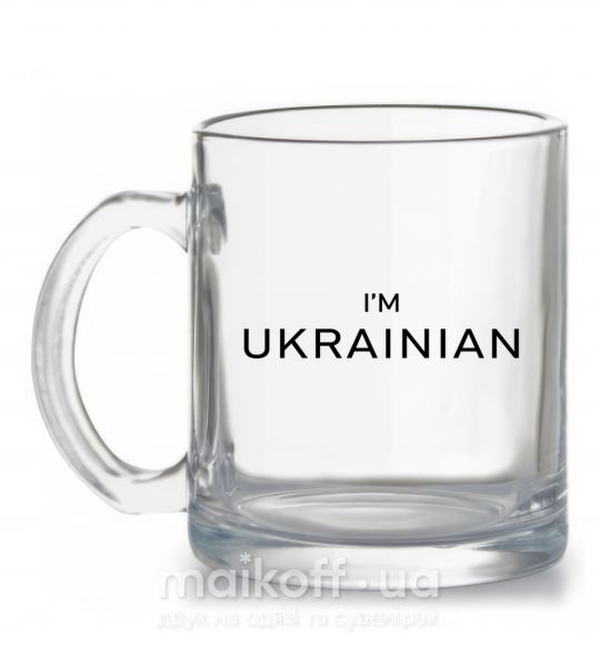 Чашка скляна IM UKRAINIAN Прозорий фото