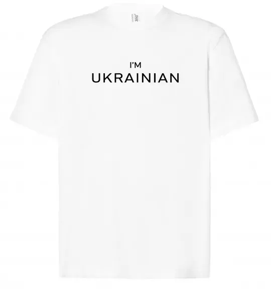 Футболка Оверсайз IM UKRAINIAN Білий фото