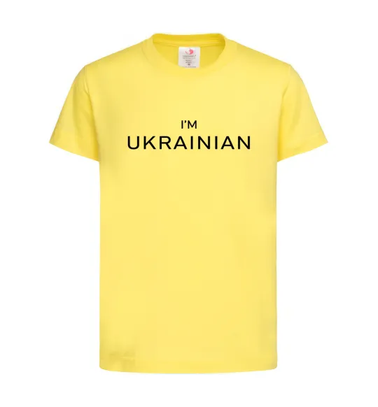 Дитяча футболка IM UKRAINIAN Лимонний фото