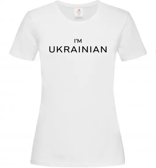 Женская футболка IM UKRAINIAN Белый фото