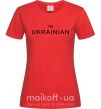 Жіноча футболка IM UKRAINIAN Червоний фото