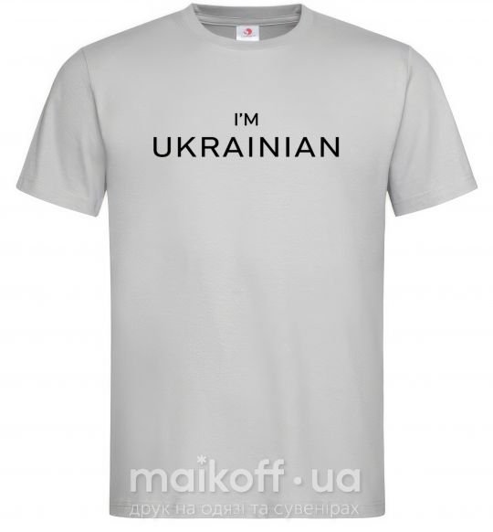 Чоловіча футболка IM UKRAINIAN Сірий фото