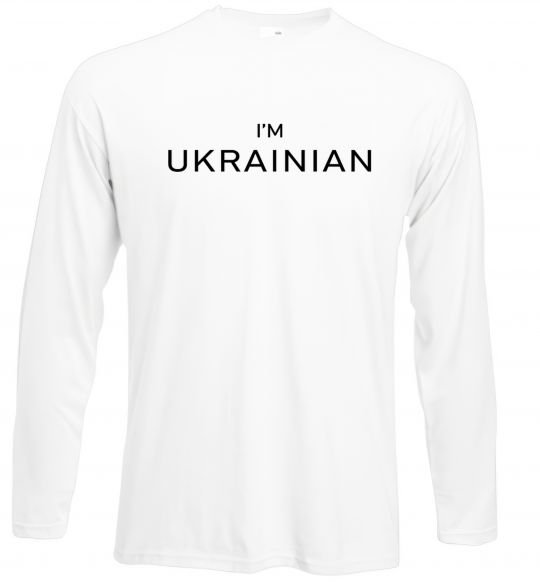 Лонгслив IM UKRAINIAN Белый фото