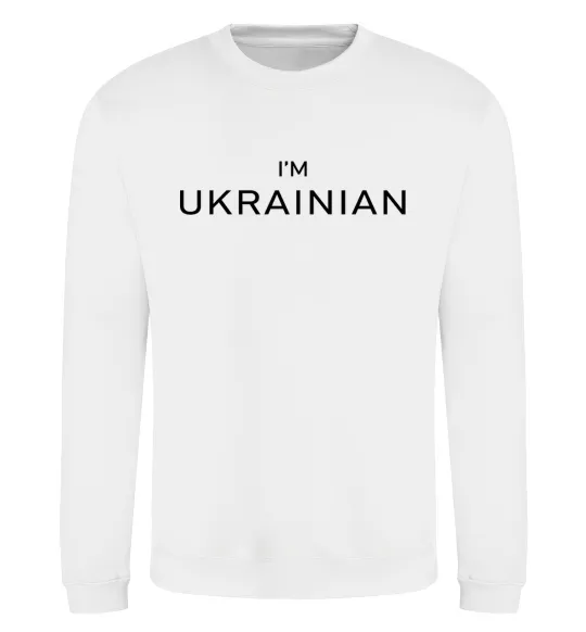 Світшот IM UKRAINIAN Білий фото