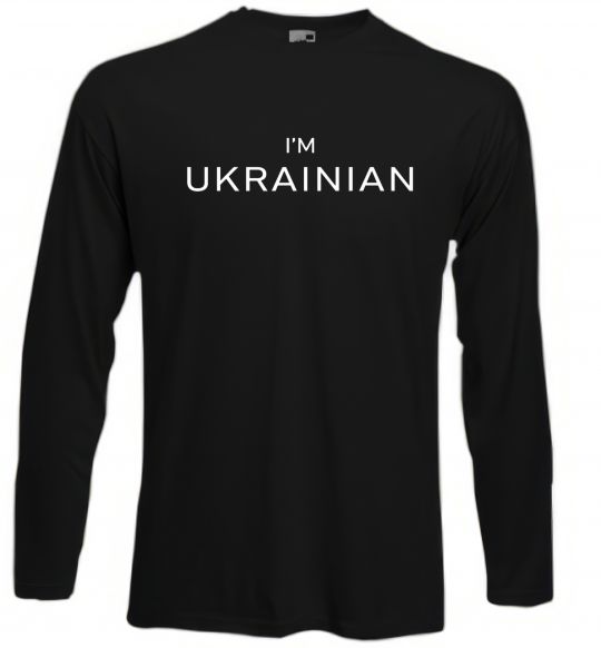 Лонгслив IM UKRAINIAN Черный фото