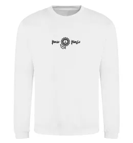 Світшот Peace please ВИШИВКА Білий фото
