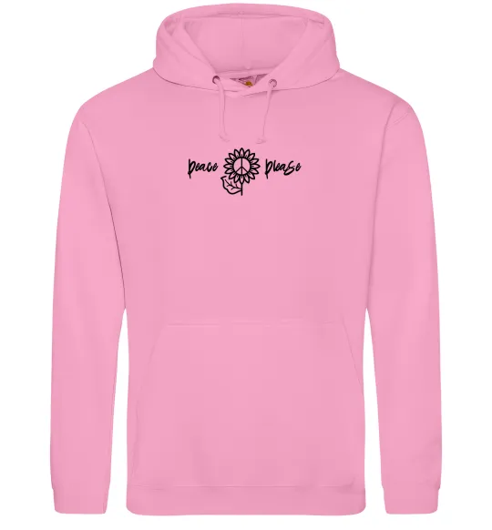 Жіноча толстовка (худі) Peace please ВИШИВКА Рожевий фото