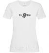 Жіноча футболка Peace please ВИШИВКА Білий фото