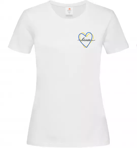 Жіноча футболка Воля ВИШИВКА Білий фото