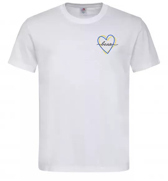 Мужская футболка Воля ВИШИВКА Белый фото