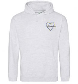 Мужская толстовка (худи) Воля ВИШИВКА