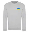 Світшот Прапор ВИШИВКА Сірий меланж фото