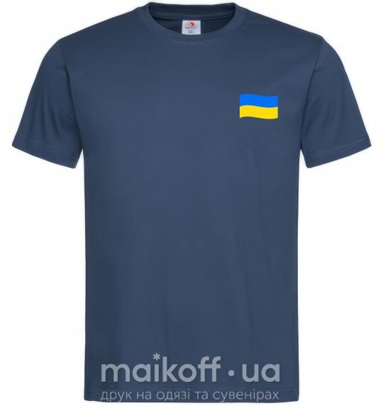 Чоловіча футболка Прапор ВИШИВКА Темно-синій фото