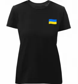 Женская премиум футболка Герб і Прапор України Белый фото