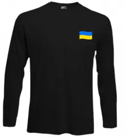 Лонгслів Ukraine сонце Білий фото