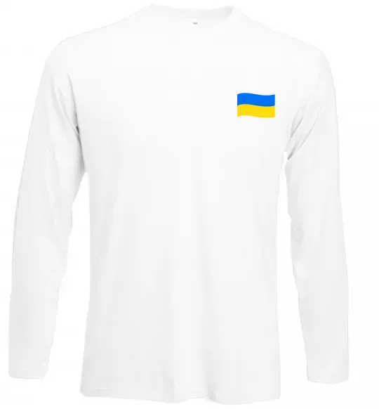 Лонгслив Прапор ВИШИВКА Белый фото