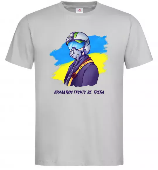 Мужская футболка Привид Києва Серый фото