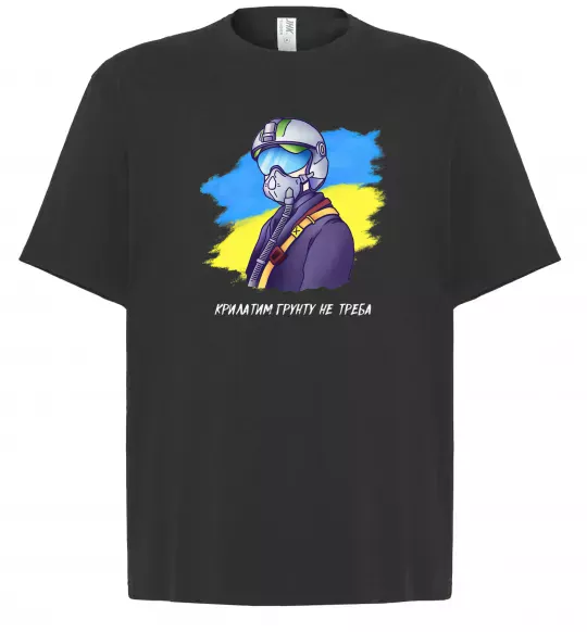 Футболка Оверсайз Привид Києва Черный фото