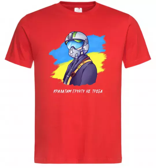 Мужская футболка Привид Києва Красный фото