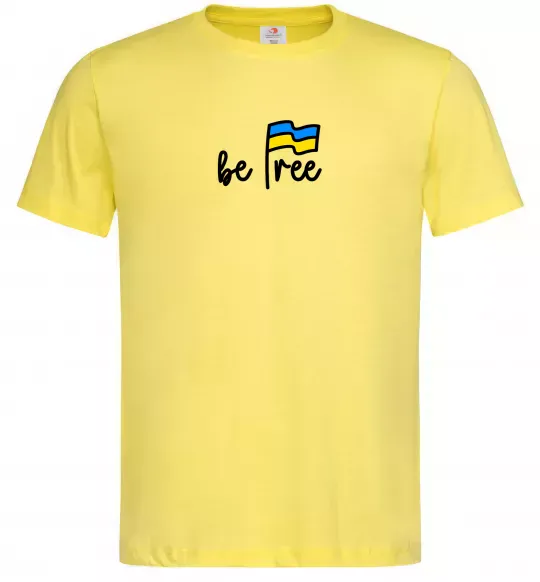 Чоловіча футболка Be free Лимонний фото