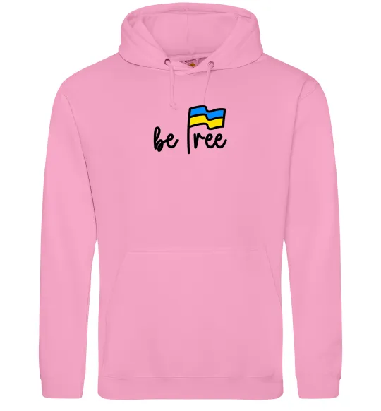 Женская толстовка (худи) Be free Розовый фото