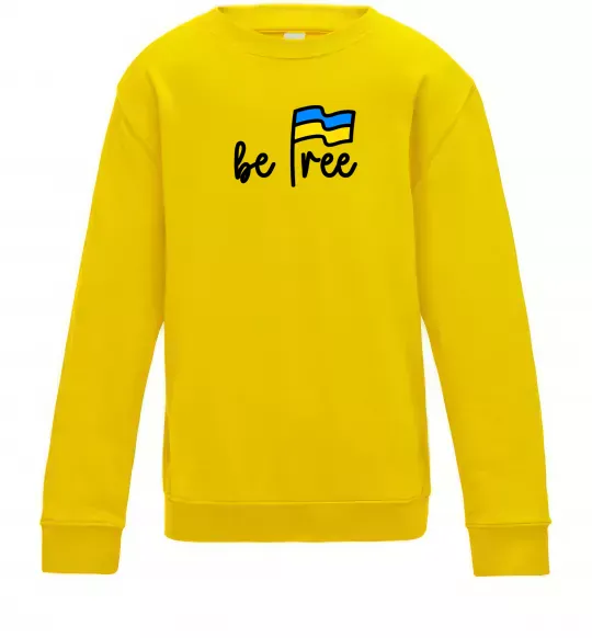 Дитячий світшот Be free Сонячно жовтий фото