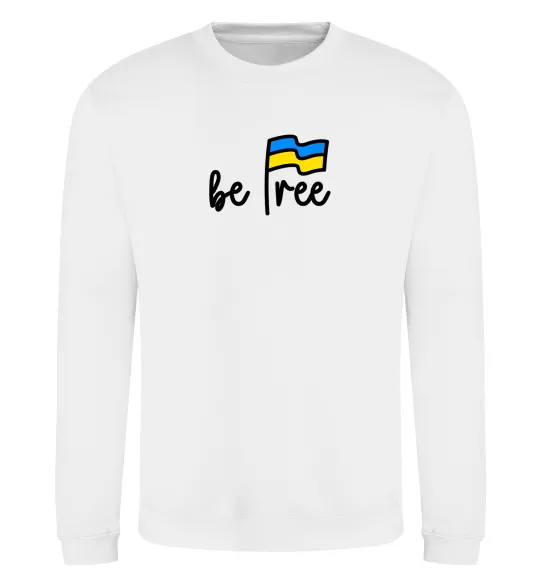 Свитшот Be free Белый фото