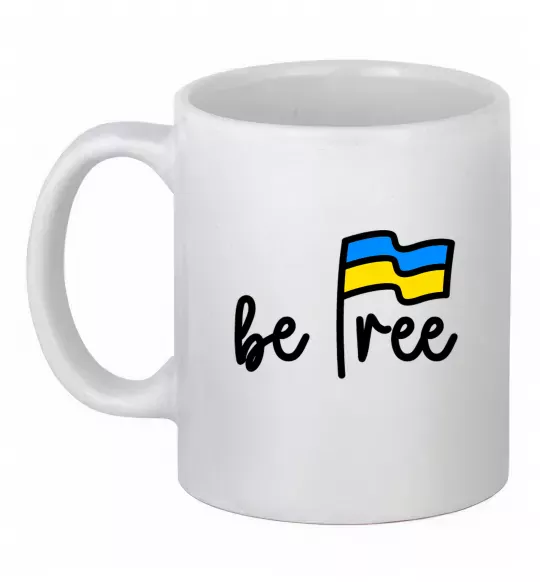 Чашка керамічна Be free Білий фото