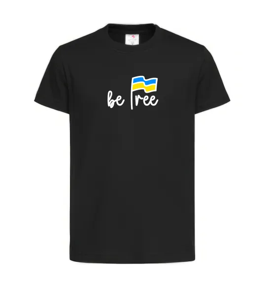Детская футболка Be free Черный фото