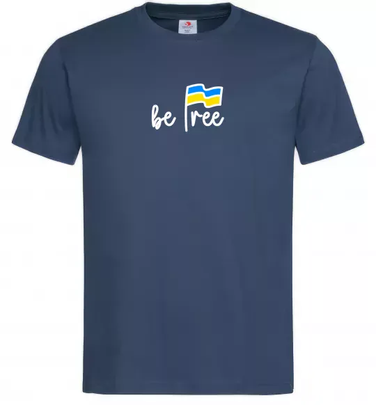 Чоловіча футболка Be free Темно-синій фото