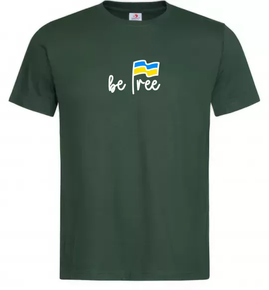 Чоловіча футболка Be free Темно-зелений фото