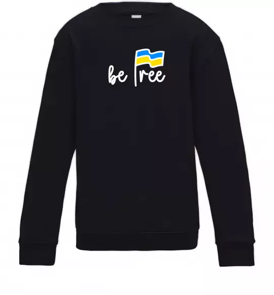 Дитячий світшот Be free Чорний фото