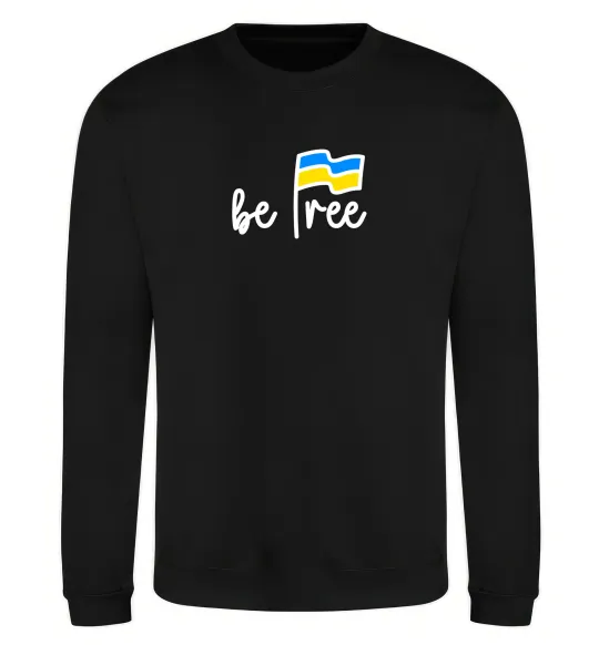 Свитшот Be free Черный фото