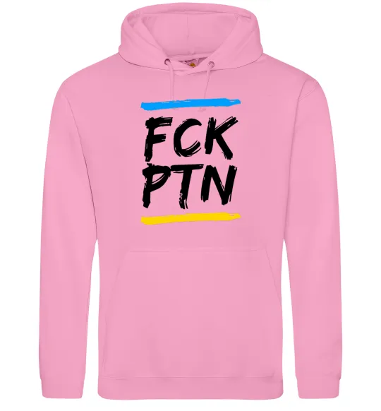 Женская толстовка (худи) FCK PTN Розовый фото