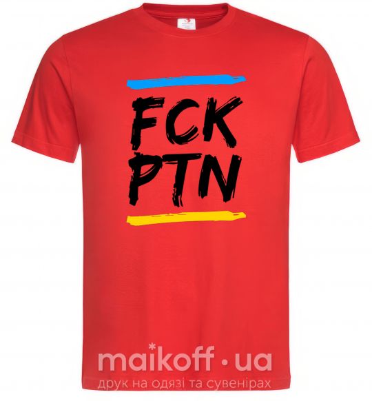 Чоловіча футболка FCK PTN Червоний фото